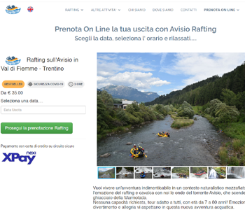 Sistema di prenotazione On Line Avisio Rafting